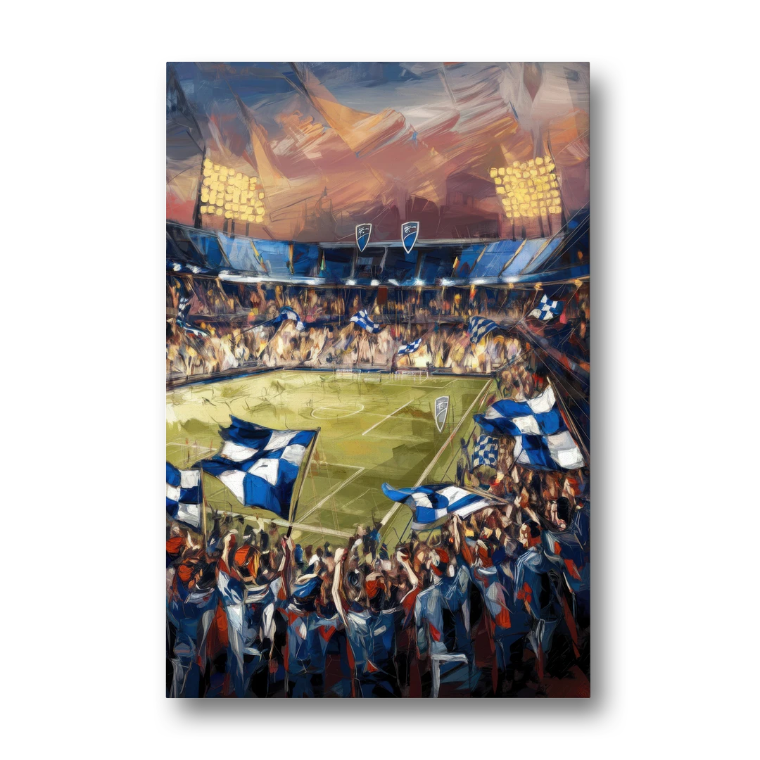 Kansas City Sporting KC Tribute - Canvas Wall Art - Front