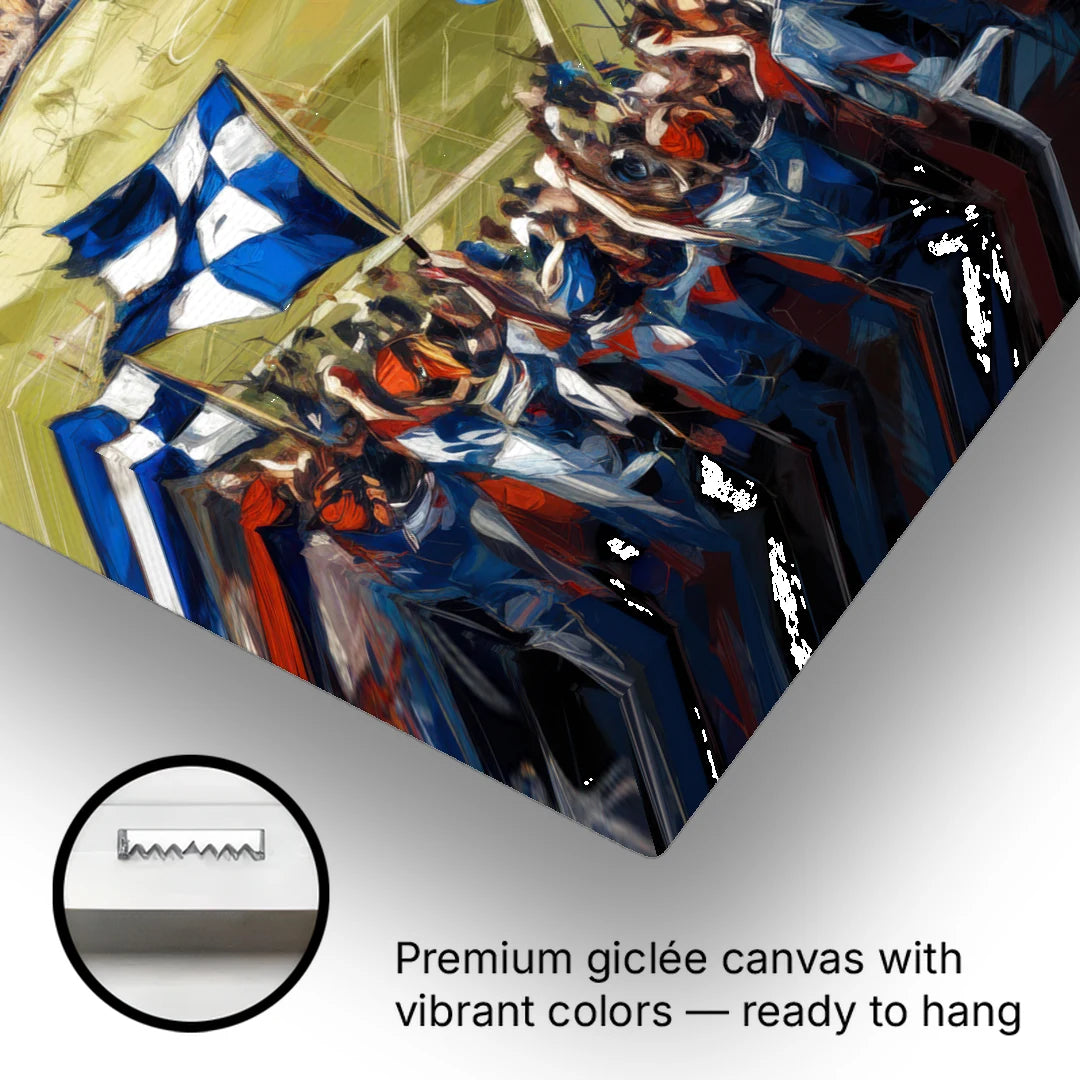 Kansas City Sporting KC Tribute - Canvas Wall Art - Gallery Wrap Corner