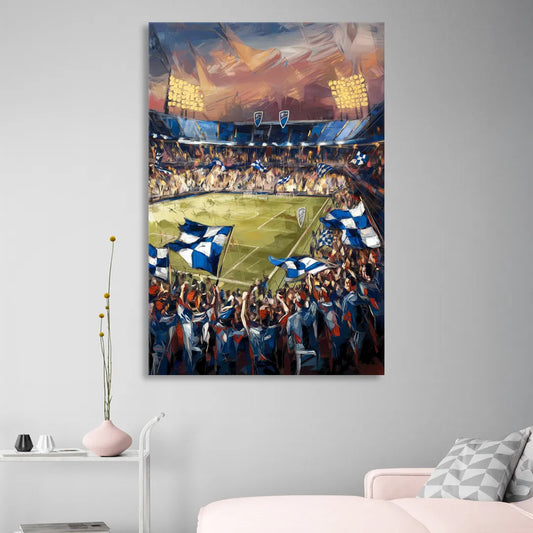 Kansas City Sporting KC Tribute Living Room - Canvas Wall Art