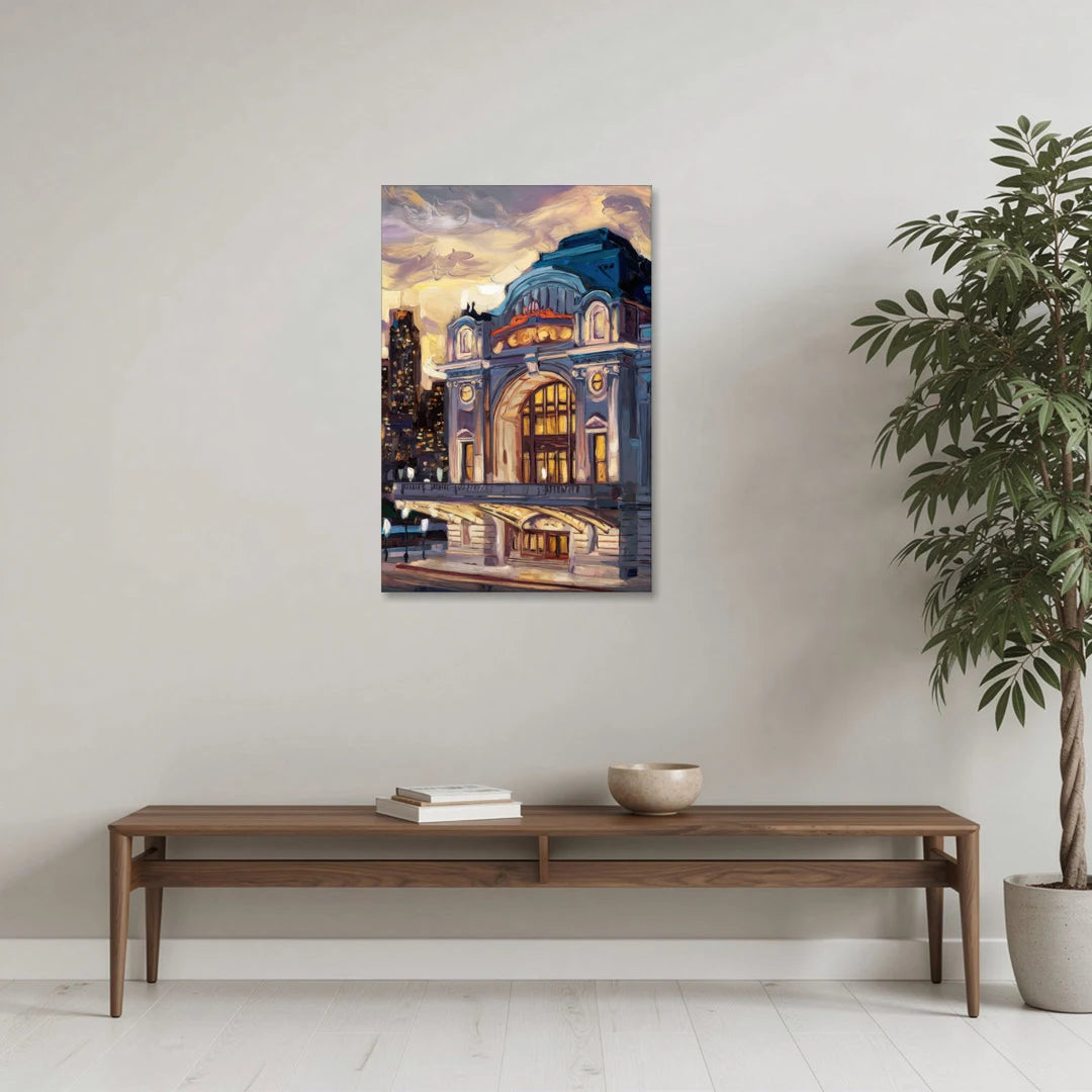 Kansas City Union Station - Canvas Wall Art - Coffee Table - 24x36