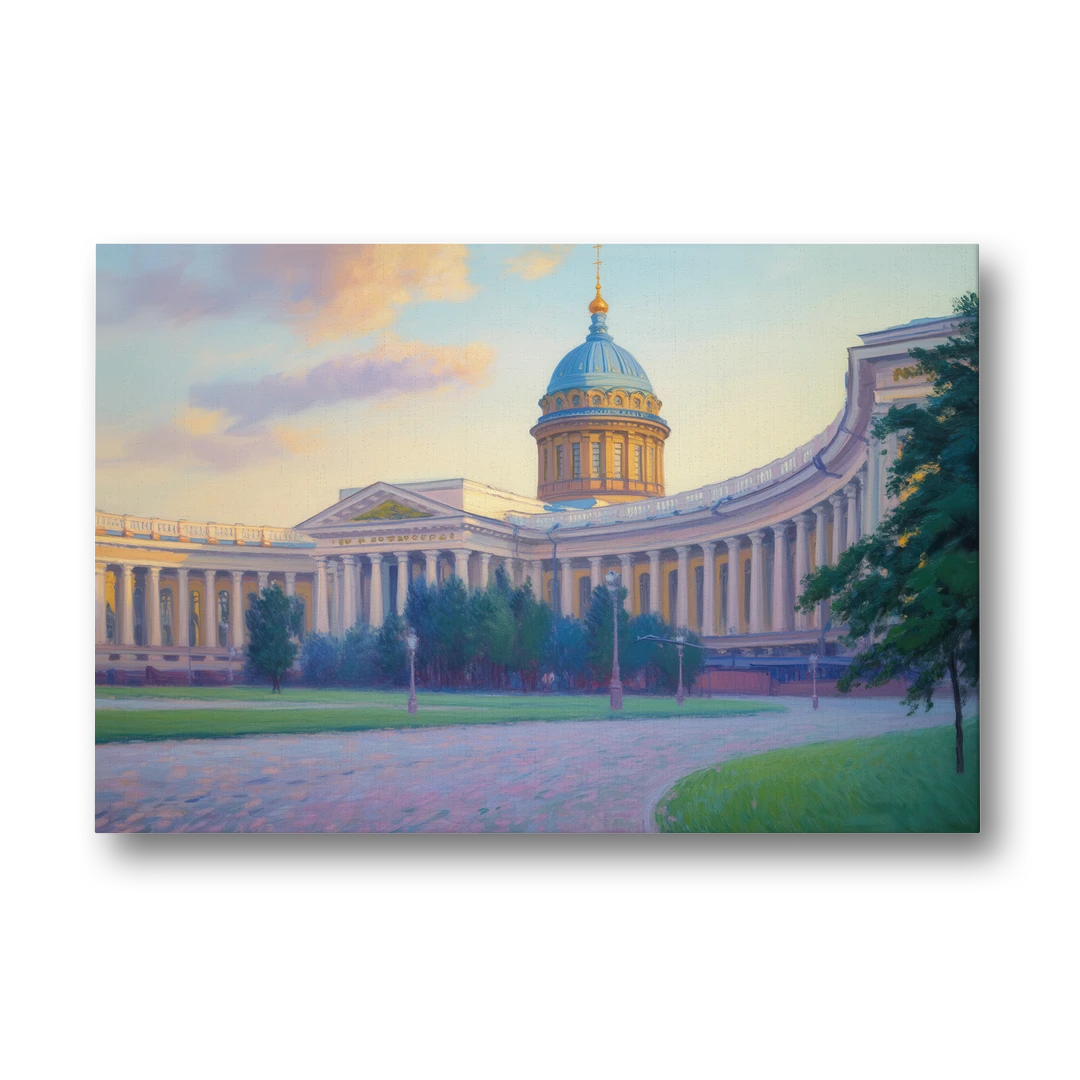Kazan Cathedral Serenity - Canvas Wall Art - Front