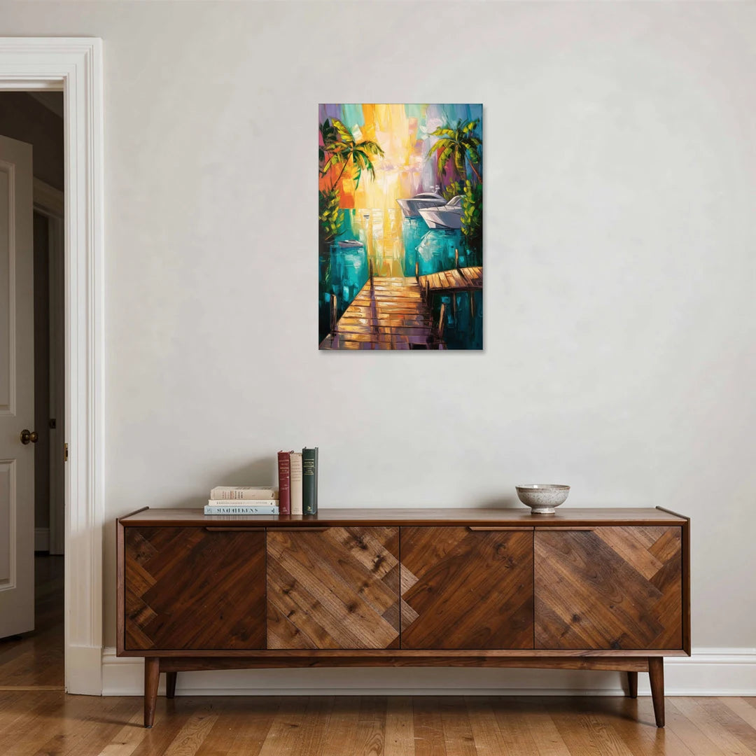 Key West Harbor Views - Canvas Wall Art - Coffee Table - 24x36