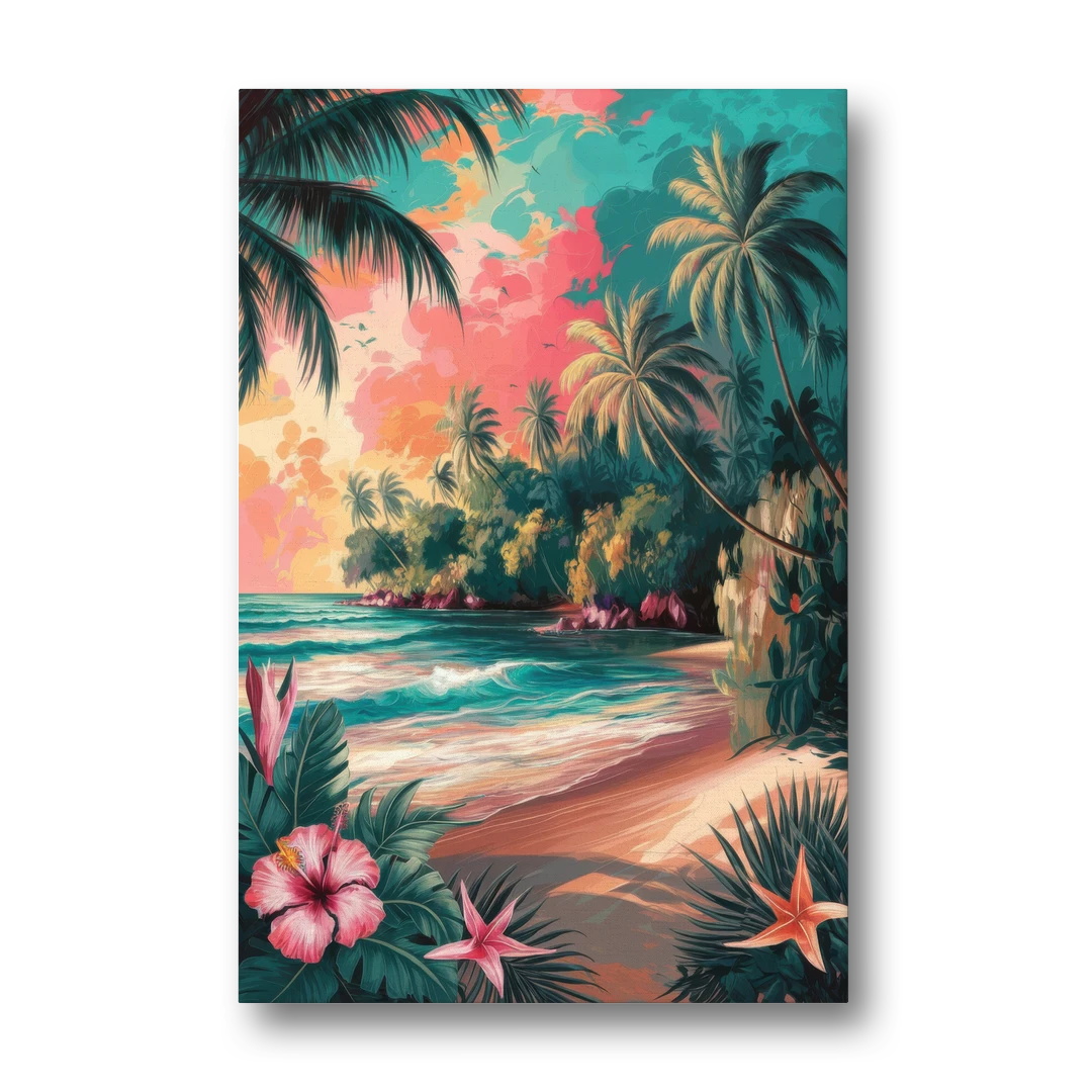Key West Island Vibes - Canvas Wall Art - Front