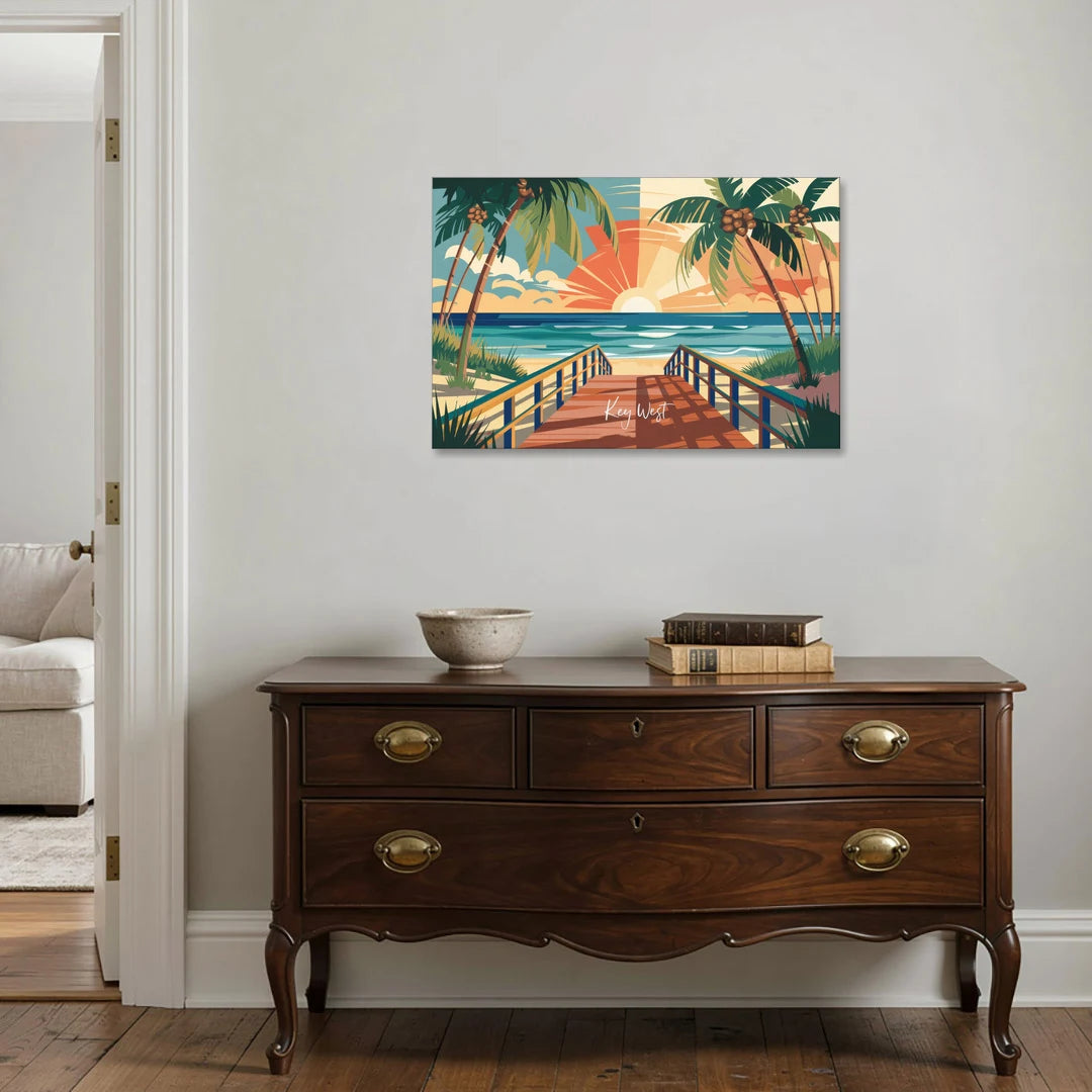 Key West Ocean Breeze - Canvas Wall Art - Coffee Table - 36x24