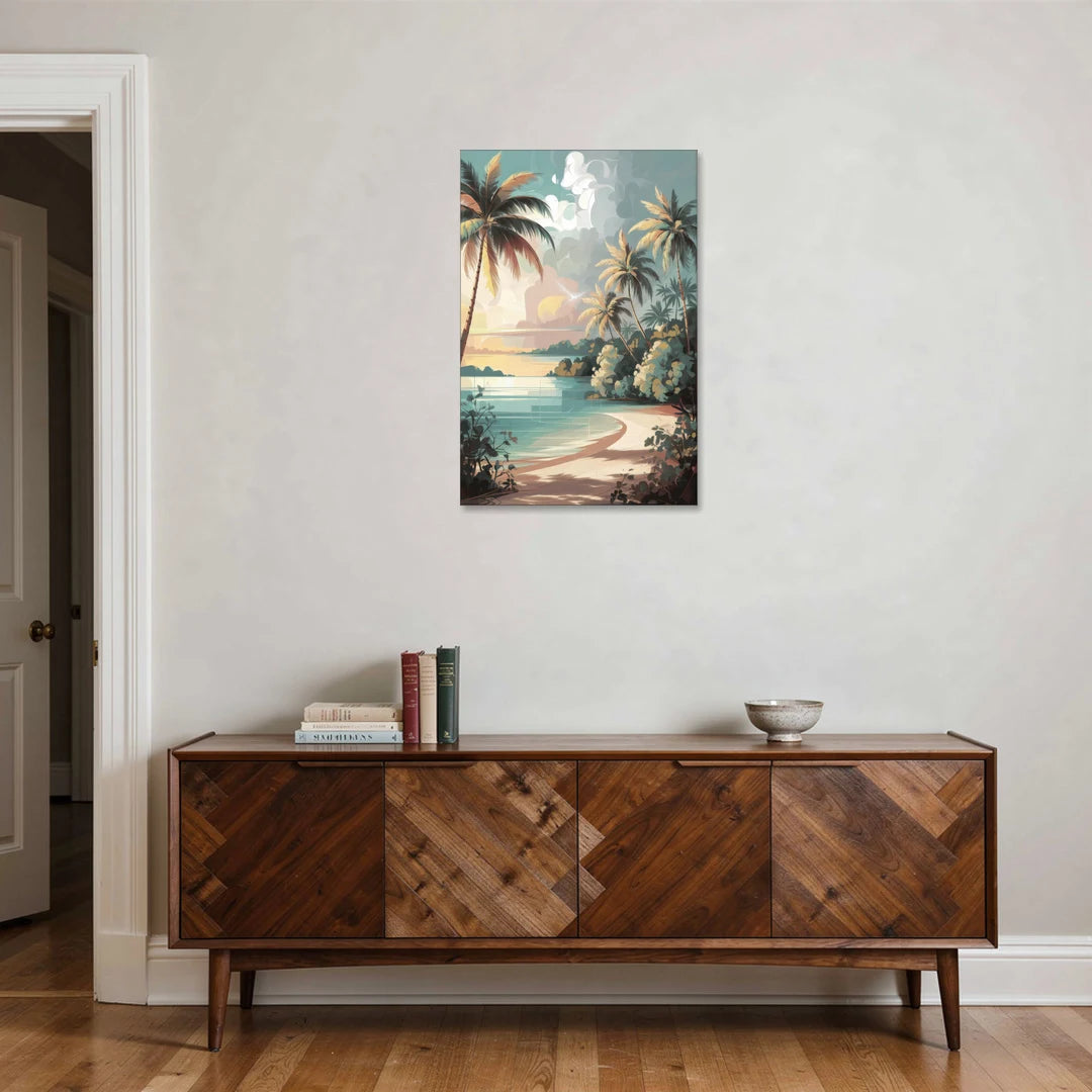 Key West Palm Tree Serenity - Canvas Wall Art - Coffee Table - 24x36