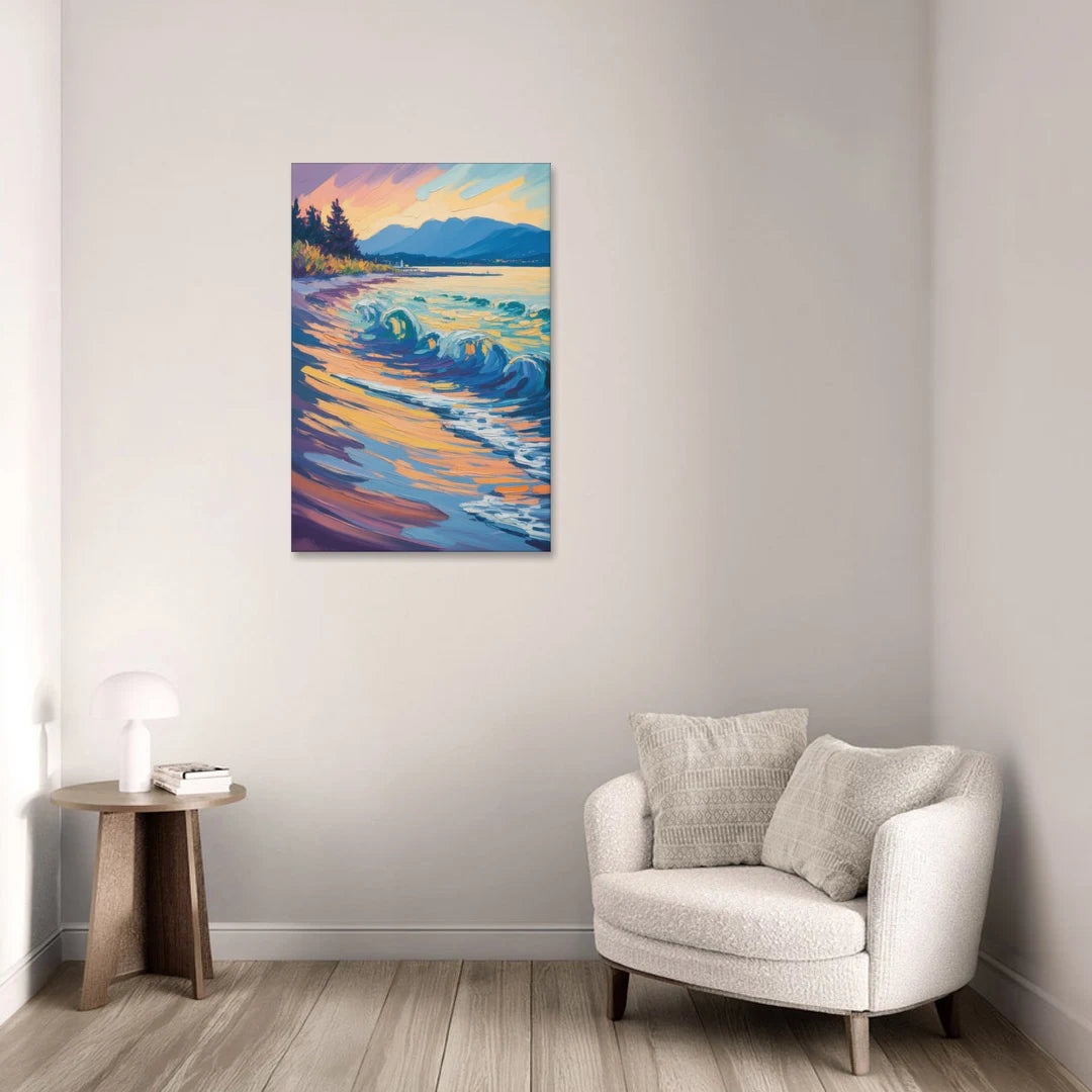 Kitsilano Beach - Canvas Wall Art - Sofa - 24x36