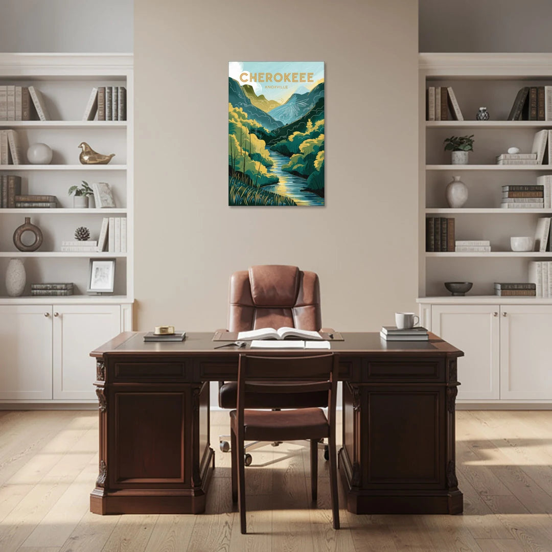Knoxville Cherokee Heritage - Canvas Wall Art - Office - 24x36