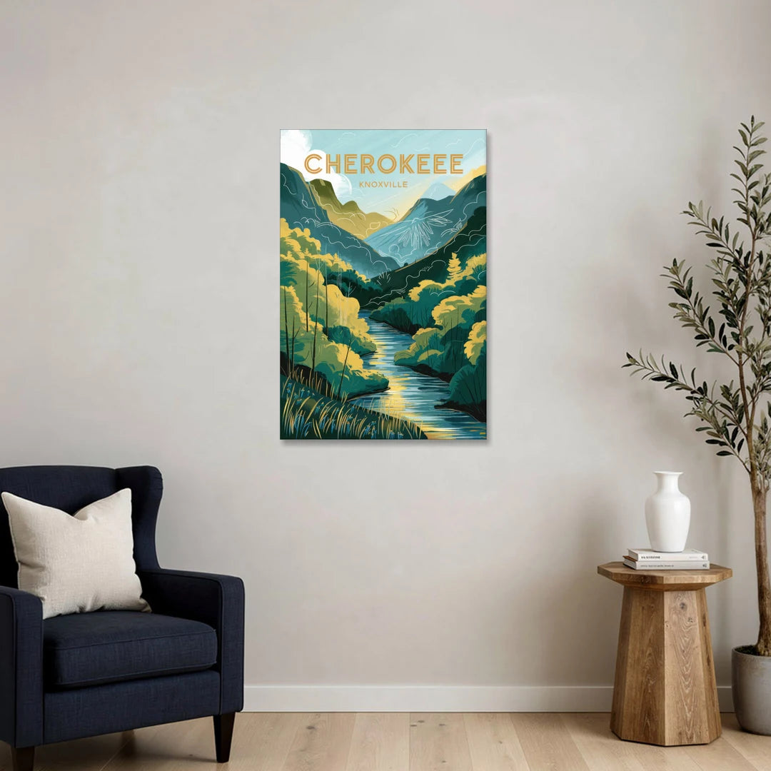 Knoxville Cherokee Heritage - Canvas Wall Art - Sofa - 24x36