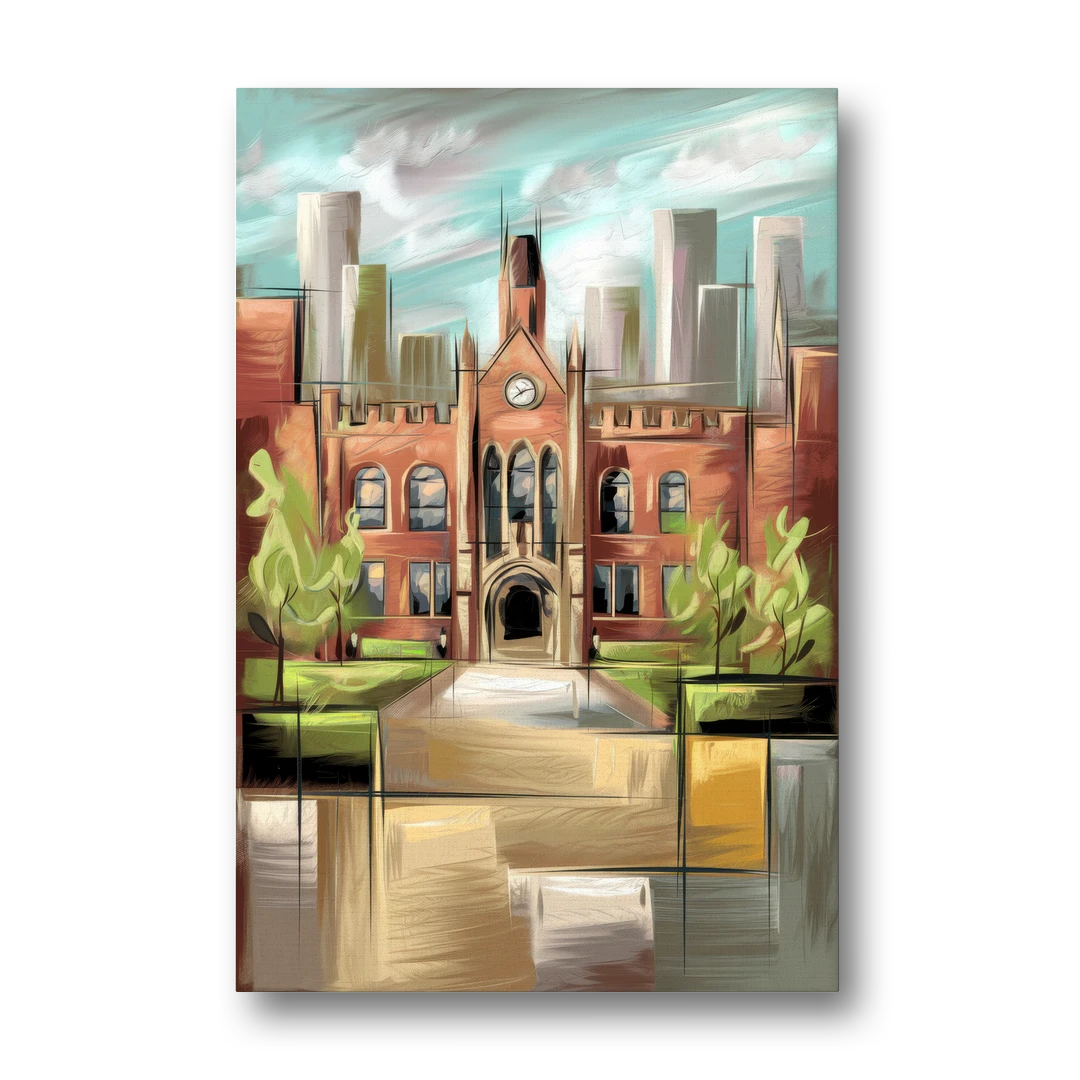 Knoxville College Spirit - Canvas Wall Art - Front