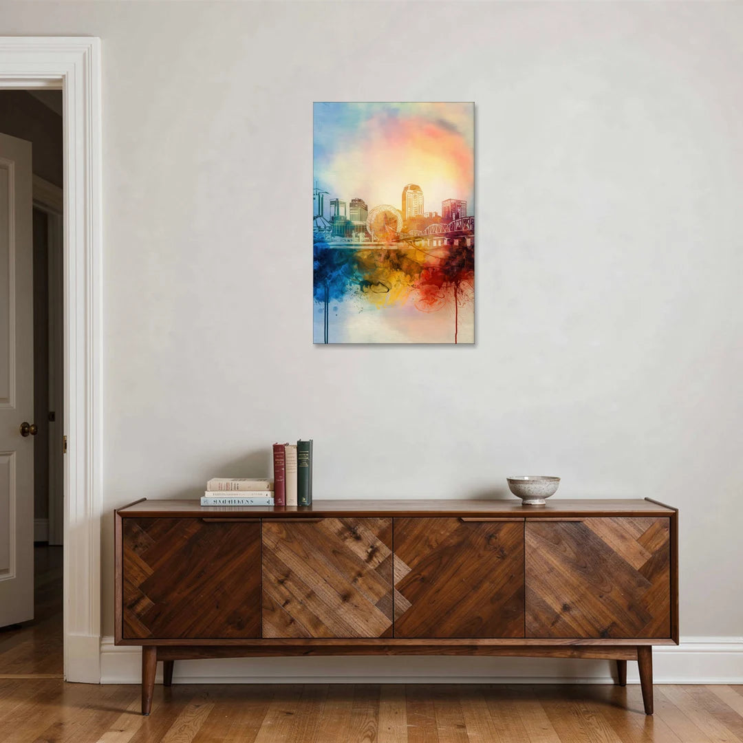 Knoxville Historic Landmarks - Canvas Wall Art - Coffee Table - 24x36