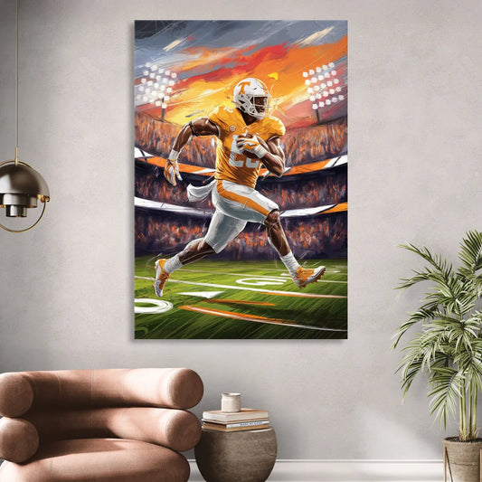 Knoxville Vols Game Day Living Room - Canvas Wall Art