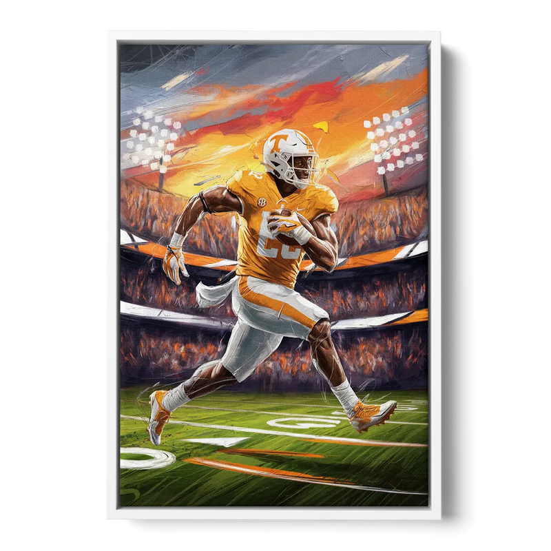 Knoxville Vols Game Day Front - White Canvas Wall Art