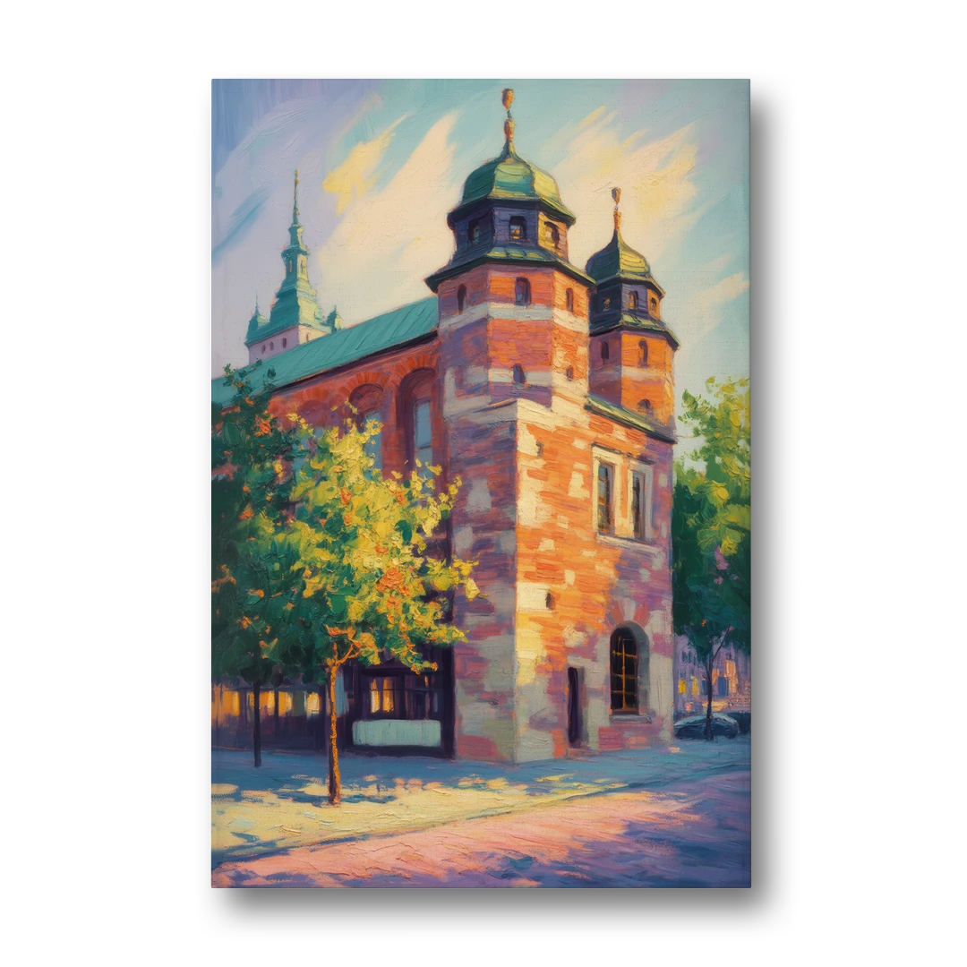 Krakow Barbican - Canvas Wall Art - Front