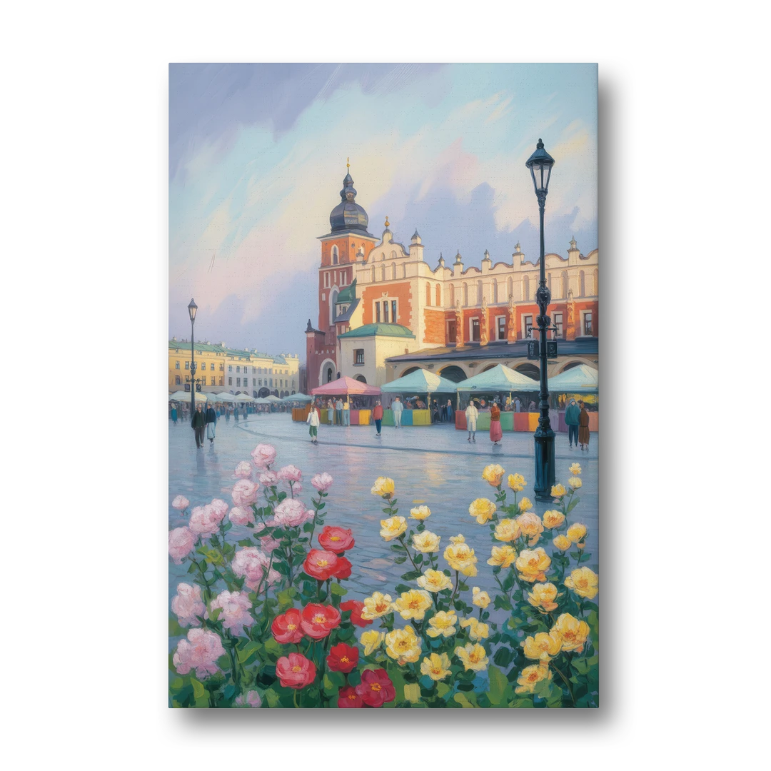 Krakow's Cloth Hall - Canvas Wall Art - Front