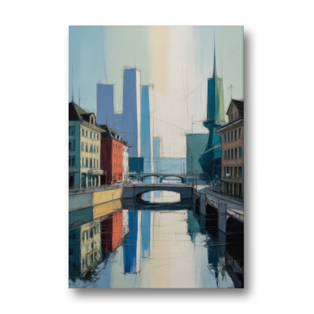 Kunsthaus Zurich Beauty - Canvas Wall Art - Front