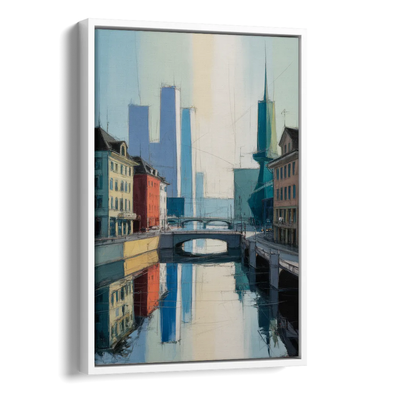 Kunsthaus Zurich Beauty Side - White Canvas Wall Art