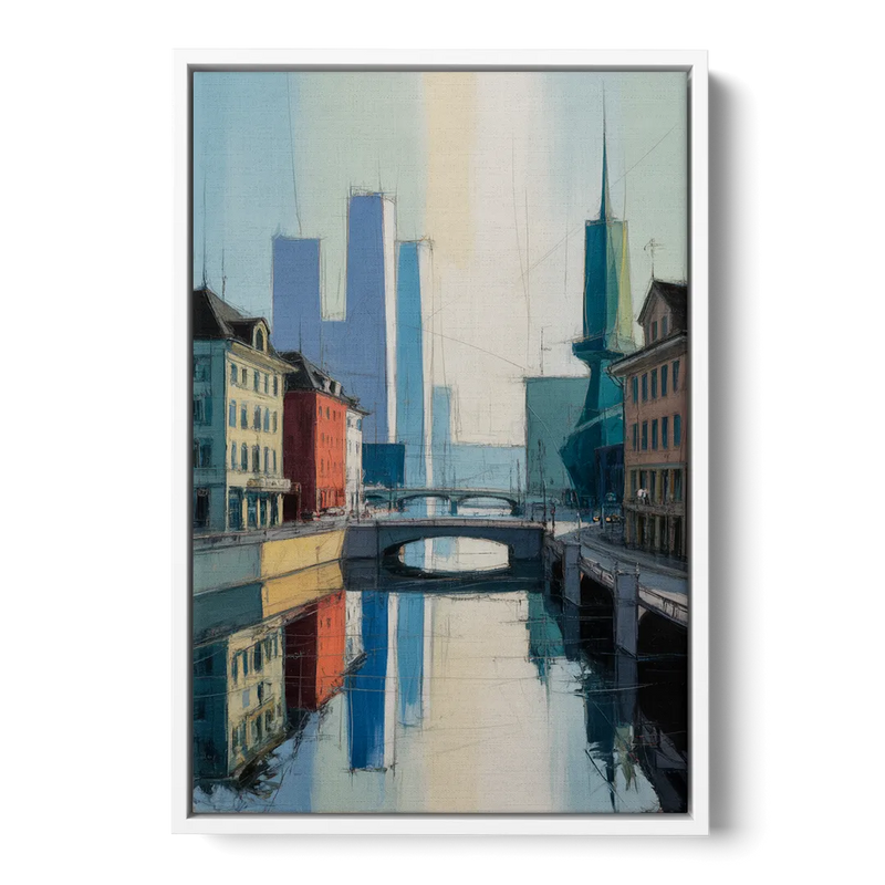 Kunsthaus Zurich Beauty Front - White Canvas Wall Art