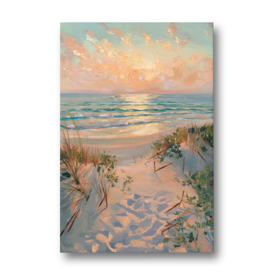 La Jolla Beachfront Serenity - Canvas Wall Art - Front