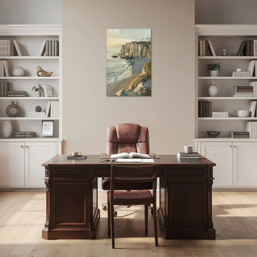 La Jolla Cliffside Beauty - Canvas Wall Art - Office - 24x36