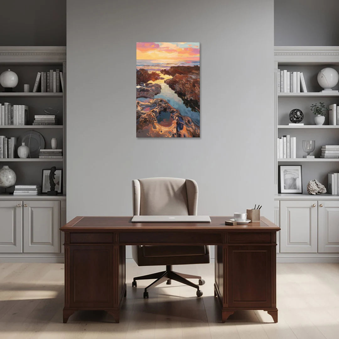 La Jolla Tidepools - Canvas Wall Art - Office - 24x36