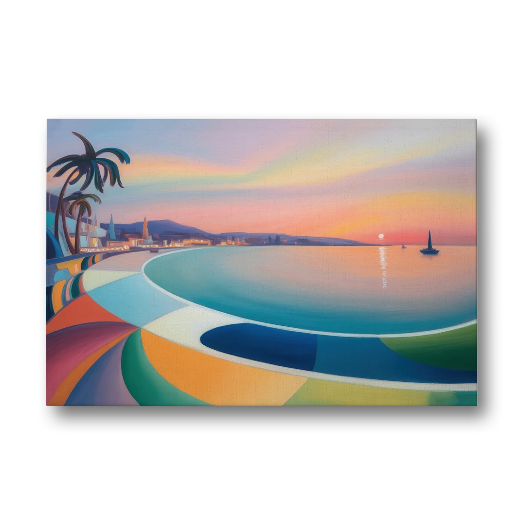 La Paz Malecón Sunset - Canvas Wall Art - Front
