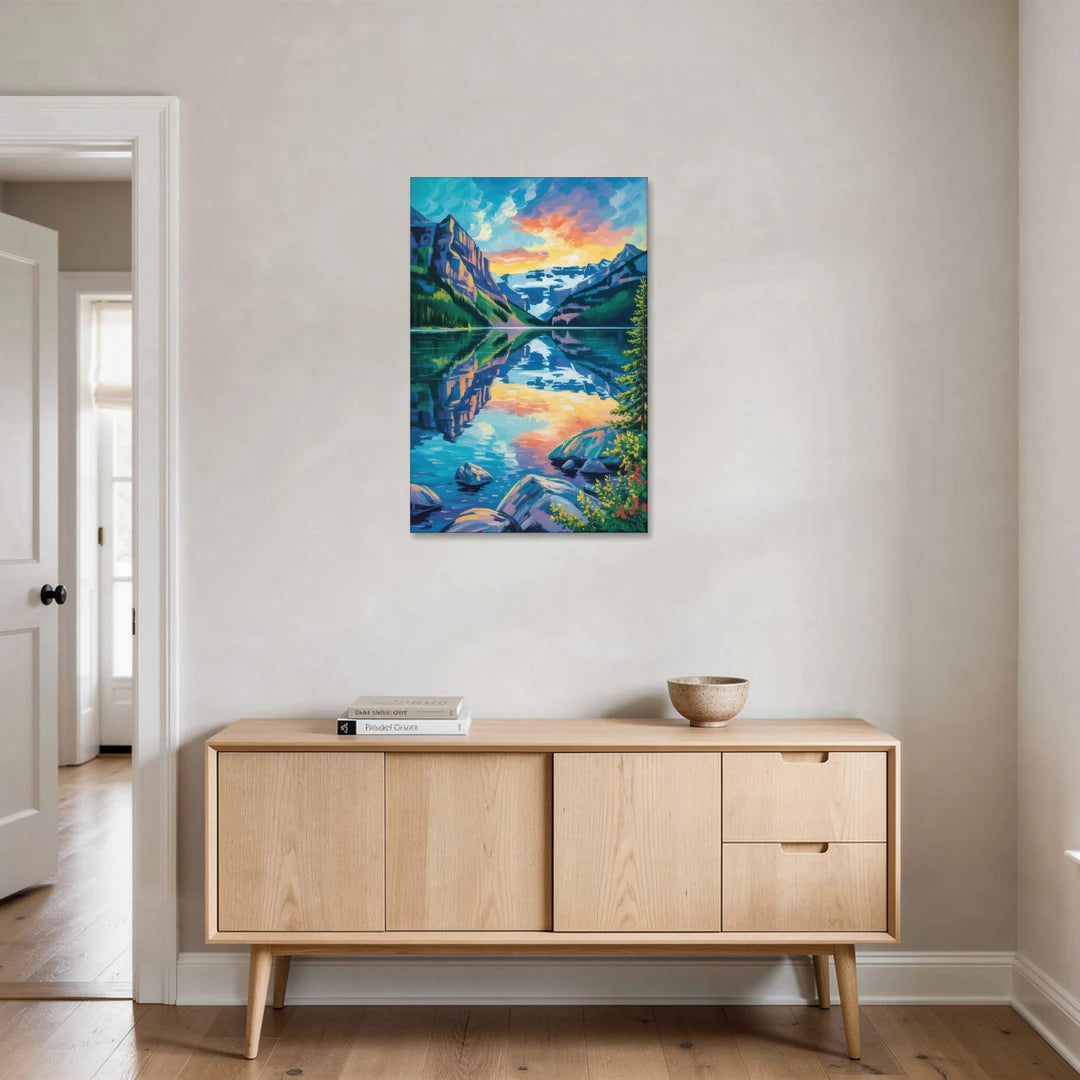 Lake Louise Reflections - Canvas Wall Art - Coffee Table - 24x36