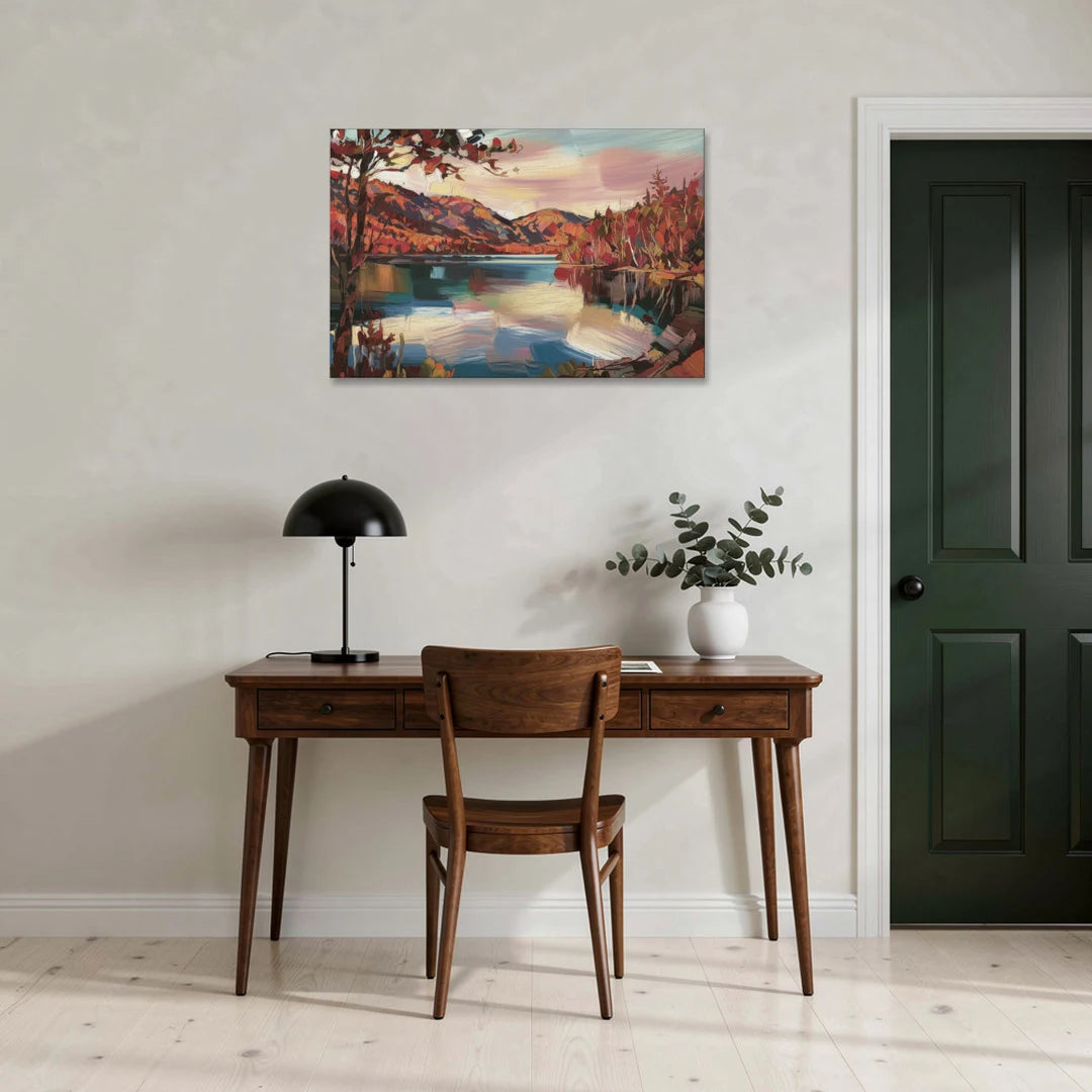 Lake Placid Adirondack Serenity - Canvas Wall Art - Office - 36x24