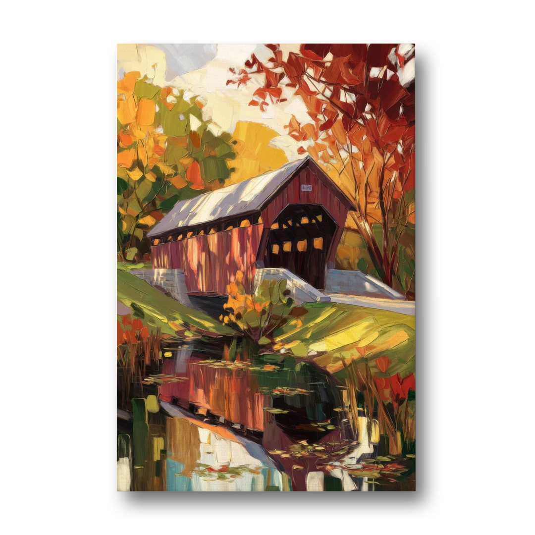Lancaster Covered Bridges - Canvas Wall Art - Front