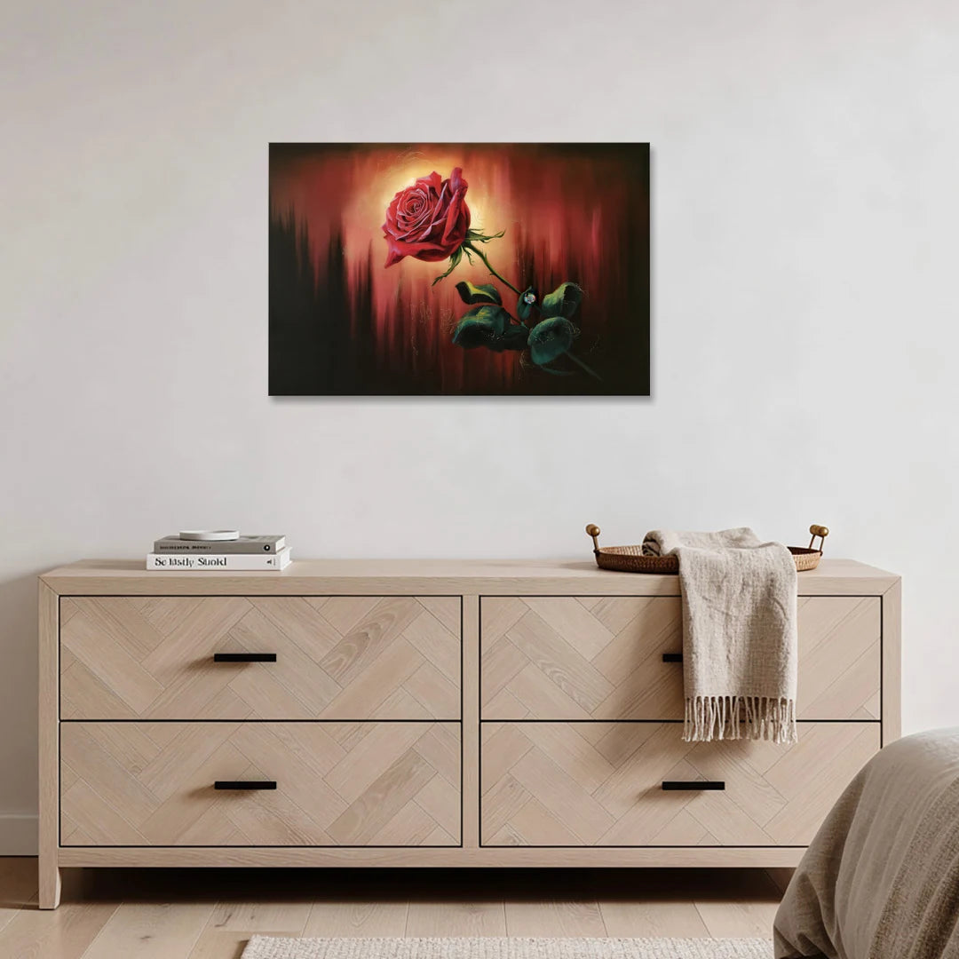 Lancaster Red Rose City Heritage - Canvas Wall Art - Coffee Table - 36x24