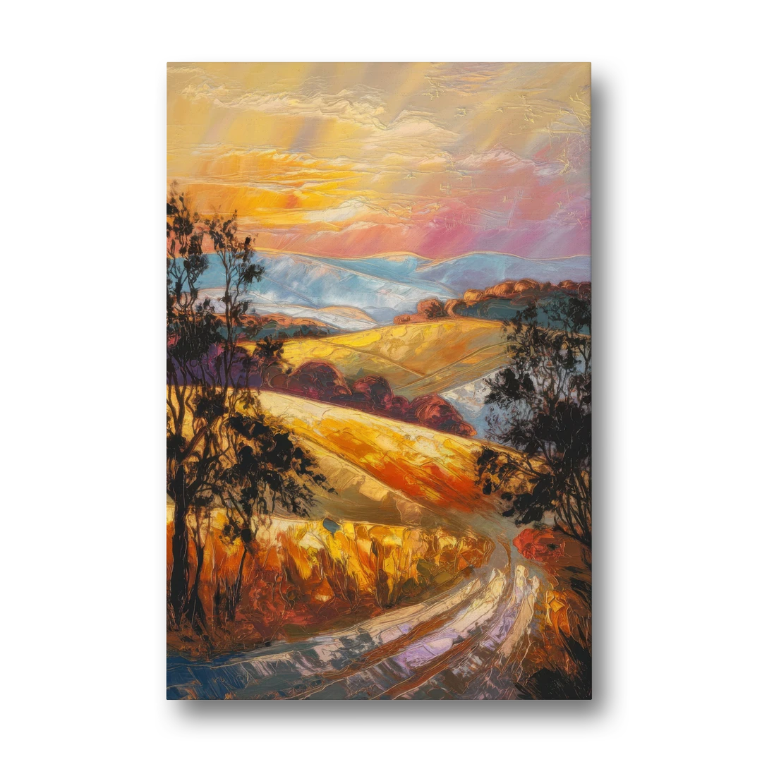Lancaster Sunset Views - Canvas Wall Art - Front
