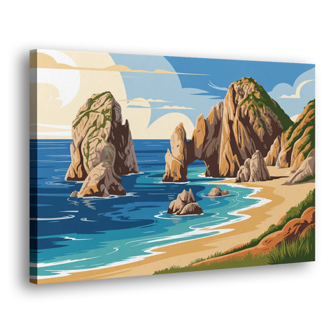 Land’s End Rock Formations - Canvas Wall Art