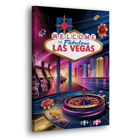 Las Vegas Casino Glamour - Canvas Wall Art