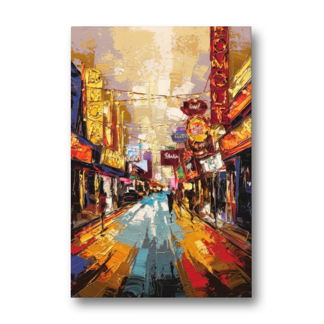 Las Vegas Fremont Street - Canvas Wall Art - Front