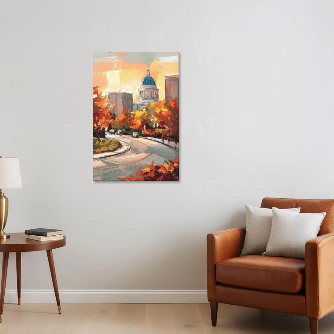 Lincoln Scenic Views - Canvas Wall Art - Sofa - 24x36