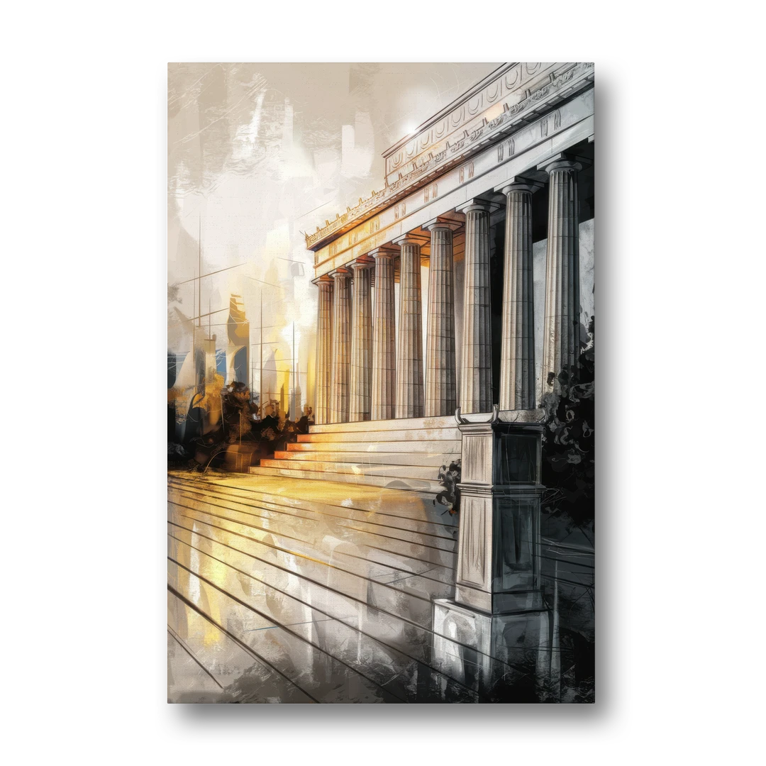Lincoln Urban Charm - Canvas Wall Art - Front