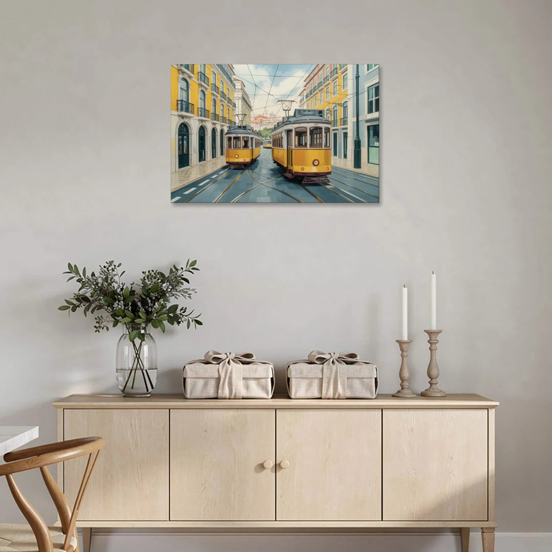 Lisbon Tiles - Canvas Wall Art - Coffee Table - 36x24