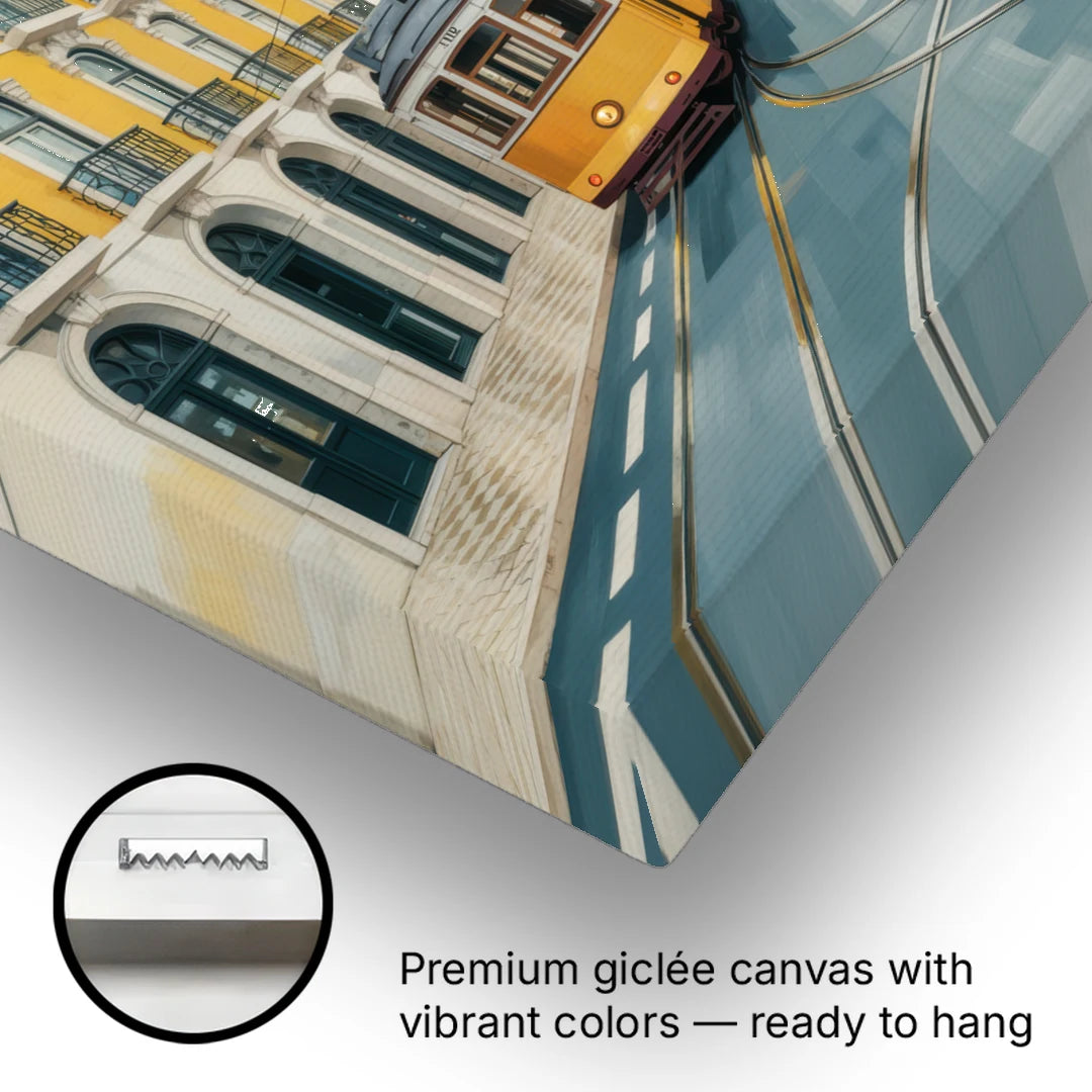 Lisbon Tiles - Canvas Wall Art - Gallery Wrap Corner