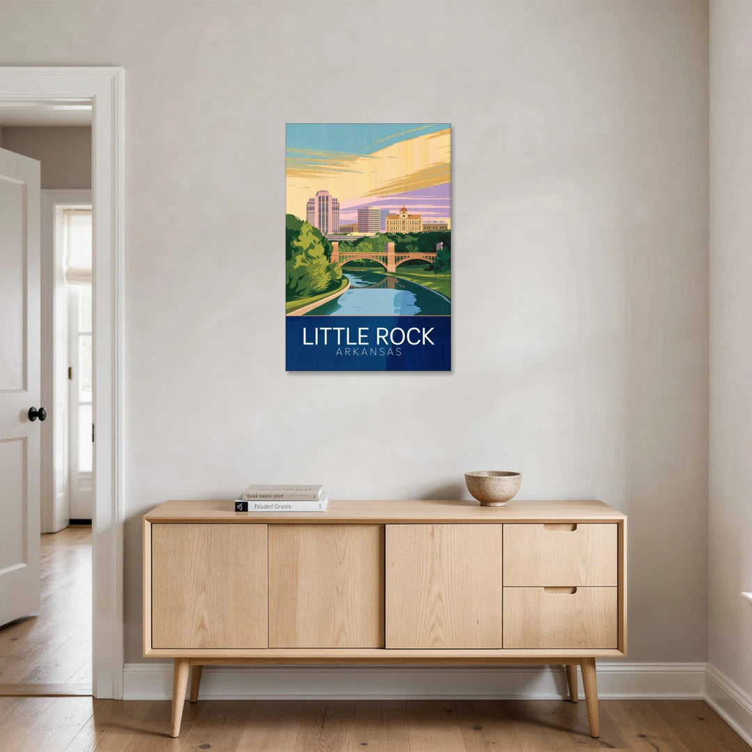 Little Rock Historic Landmarks - Canvas Wall Art - Coffee Table - 24x36