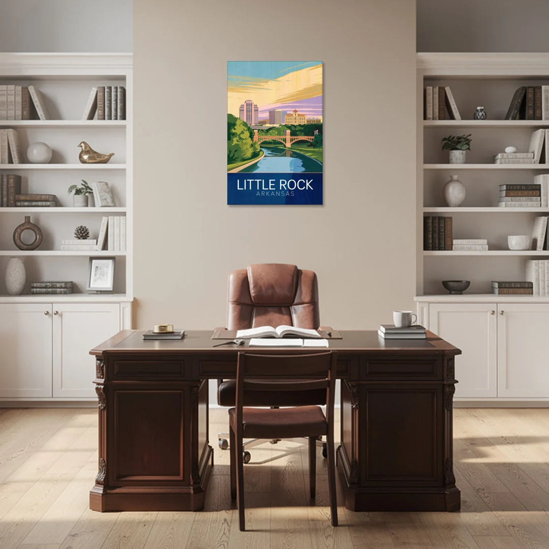 Little Rock Historic Landmarks - Canvas Wall Art - Office - 24x36