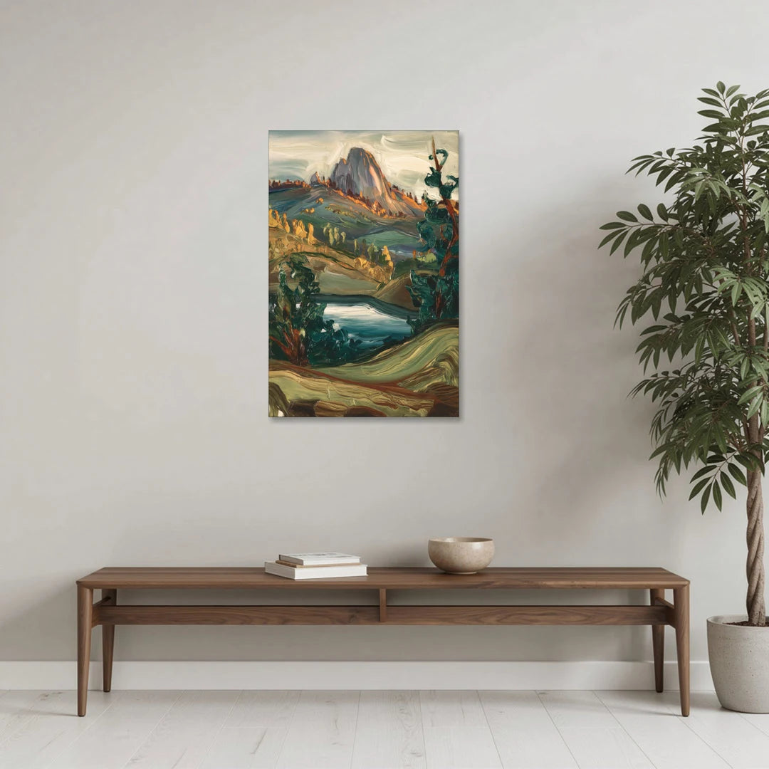Little Rock Pinnacle Mountain - Canvas Wall Art - Coffee Table - 24x36