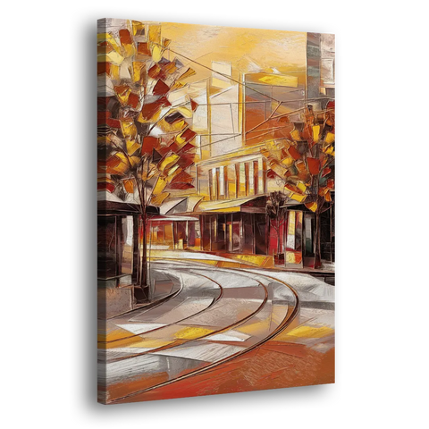 Little Rock River Market View - Canvas Wall Art