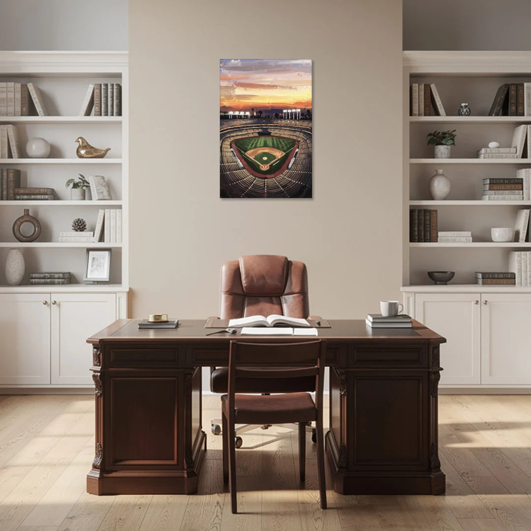 Los Angeles Angels Stadium - Canvas Wall Art - Office - 24x36