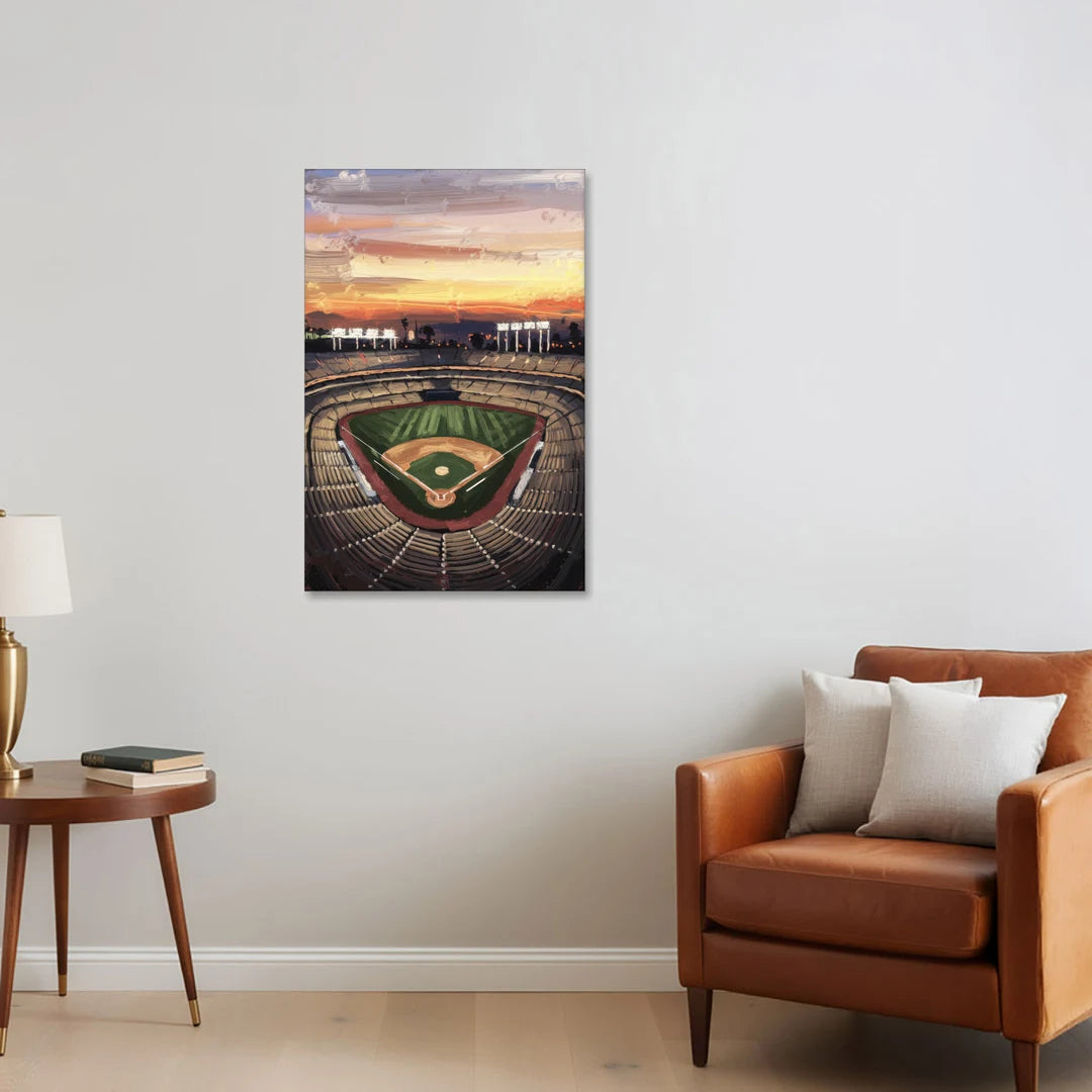 Los Angeles Angels Stadium - Canvas Wall Art - Sofa - 24x36