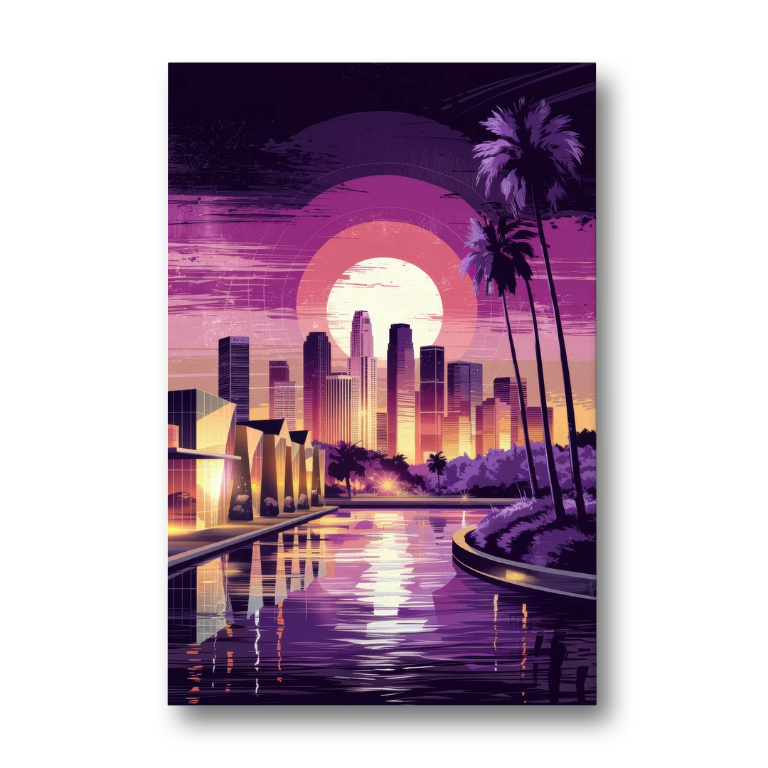 Los Angeles Art District - Canvas Wall Art - Front