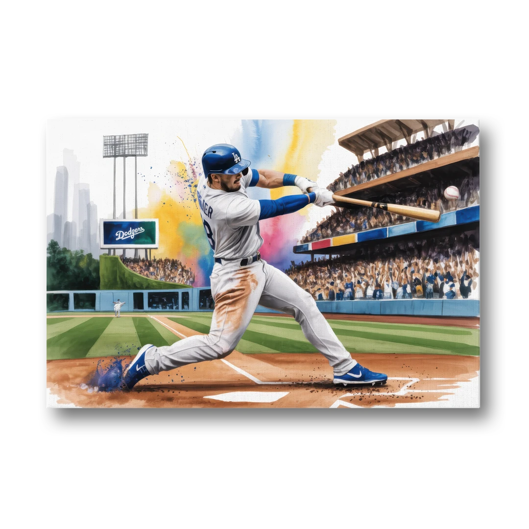 Los Angeles Dodgers Grand Slam - Canvas Wall Art - Front