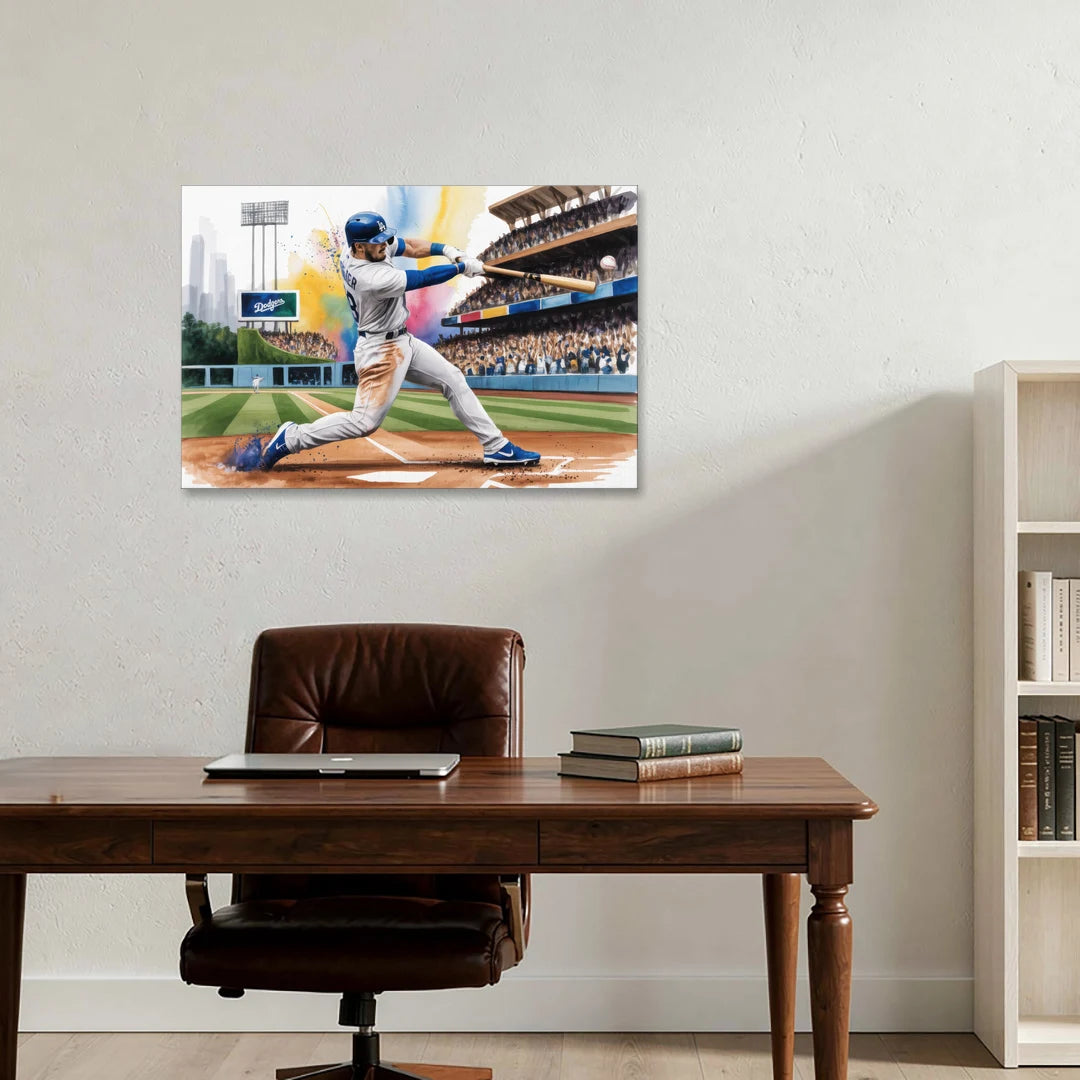 Los Angeles Dodgers Grand Slam - Canvas Wall Art - Office - 36x24