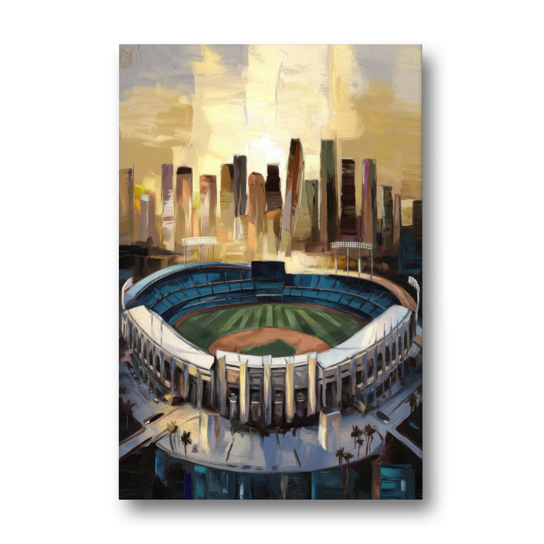 Los Angeles Dodgers Stadium - Canvas Wall Art - Front