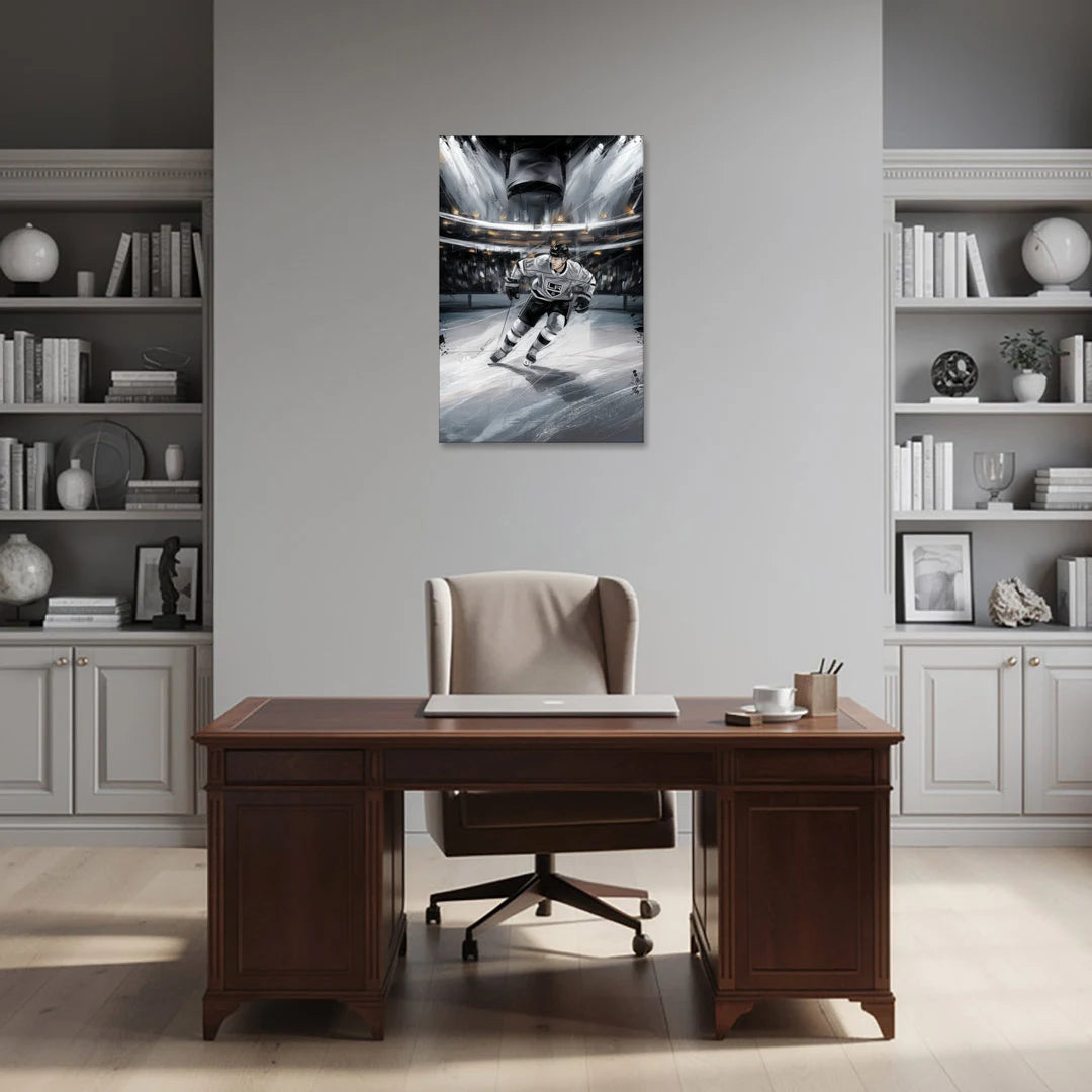 Los Angeles Kings Ice Hockey - Canvas Wall Art - Office - 24x36