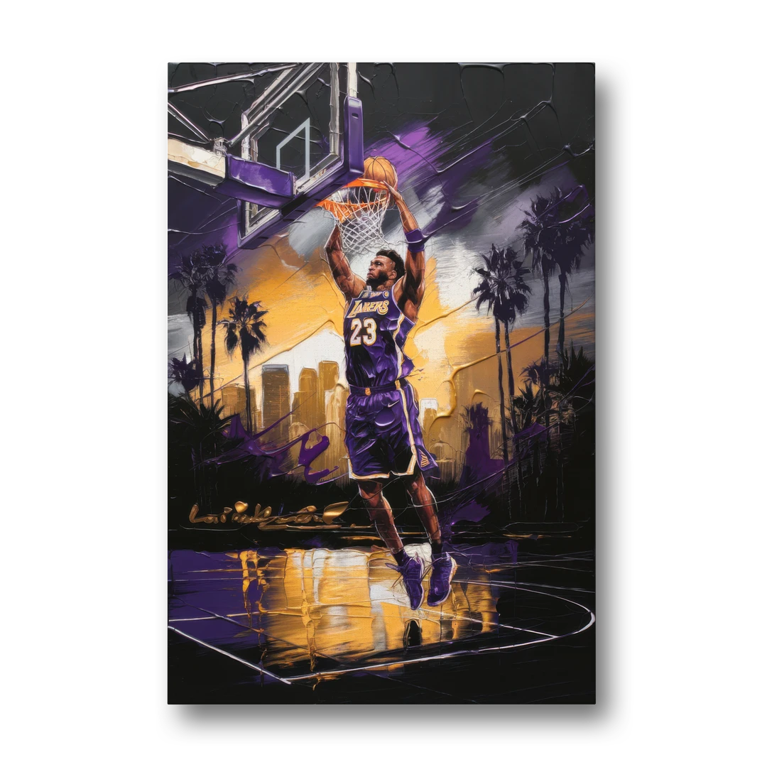 Los Angeles Lakers Legacy - Canvas Wall Art - Front
