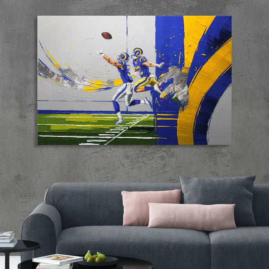Los Angeles Rams Super Bowl Champions Living Room - Canvas Wall Art